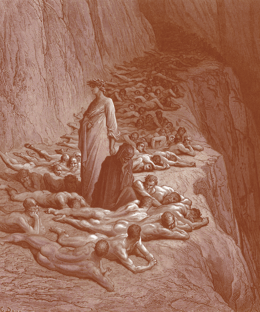 Lo spazio nella Divina Commedia divina commedia emmebiedizioni spazio purgatorio xix